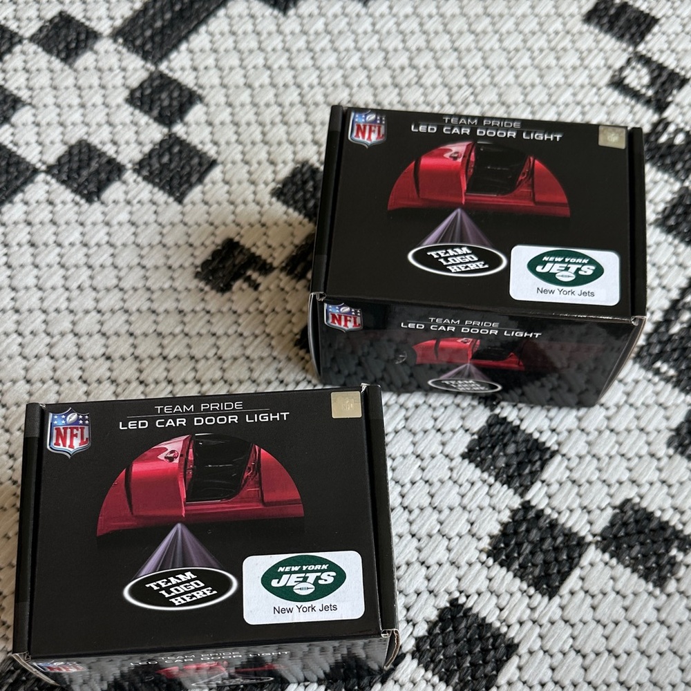 New York Jets LED Car Door Light - Black